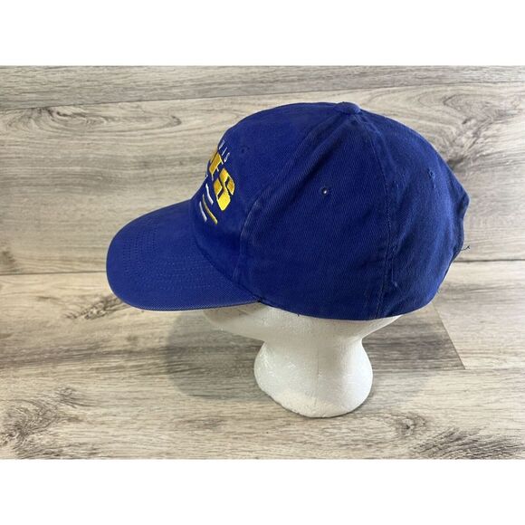 Vintage St Louis Blues NHL Hockey Strapback Hat Blue Yellow Faded Adjustable - Picture 2 of 7